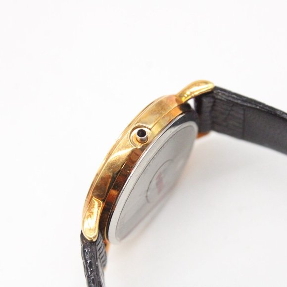 Vintage J.B Champion Watch Womens Gold Tone Stainless Steel Classic Leather Band - Picture 9 of 9